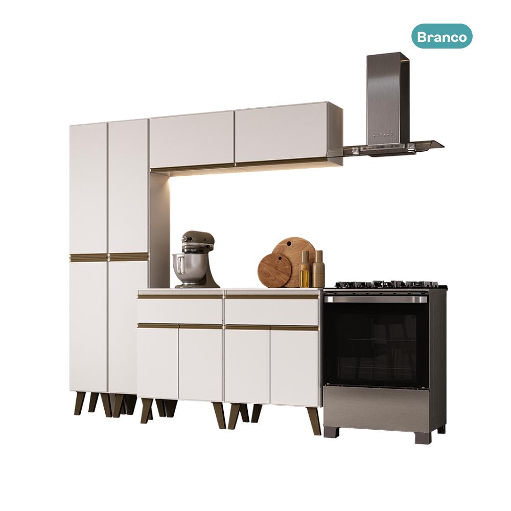 Armário de Cozinha Compacta  Atlanta Apex Carraro Branco