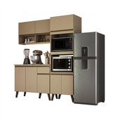 Armário de Cozinha Compacta Atlanta Skyline Carraro Amêndoa