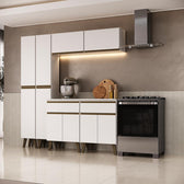 Armário de Cozinha Compacta  Atlanta Apex Carraro Branco