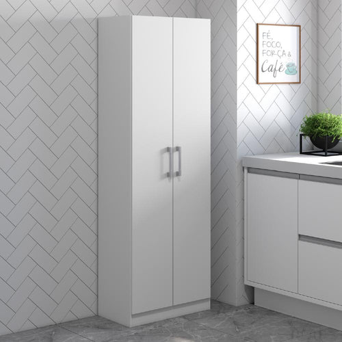 Armário Cozinha 1,69 m de Altura 2 Portas Branco Carraro-1769188017800