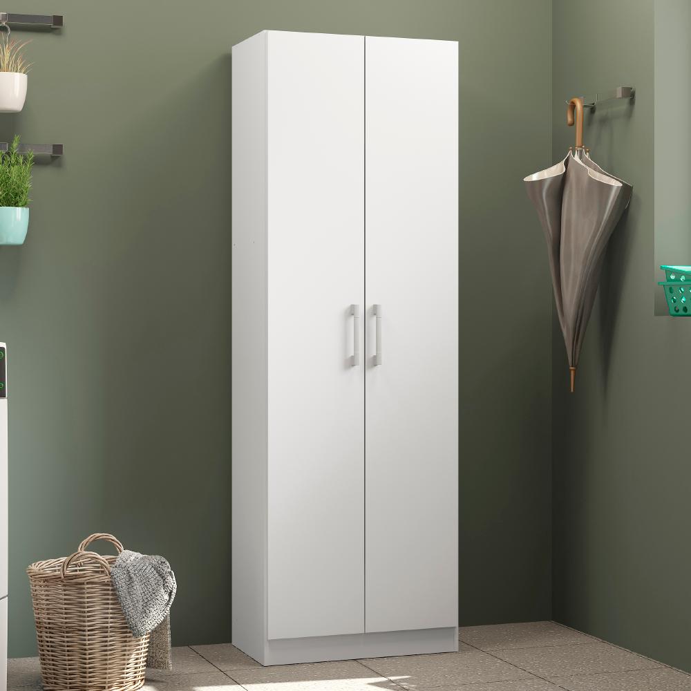 Armário Utilitário Multiuso 2 Portas Branco Carraro-1769188160785