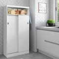 Armário Utilitário Cozinha 2 Portas Branco Carraro-1769190063090